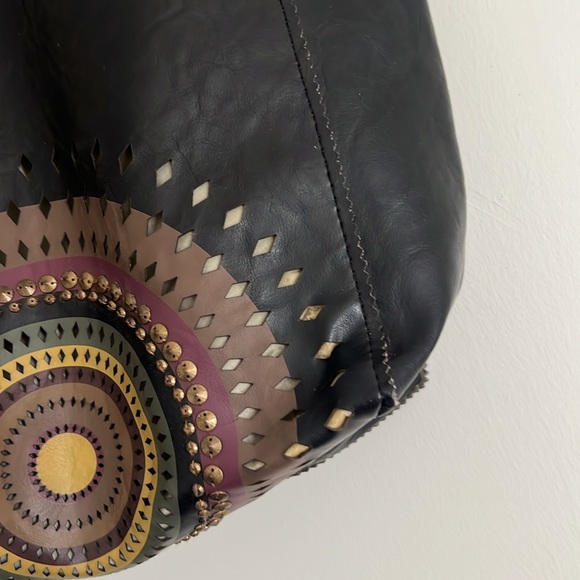 Desigual Black and Gold Tote Bag - Picture 3 of 14